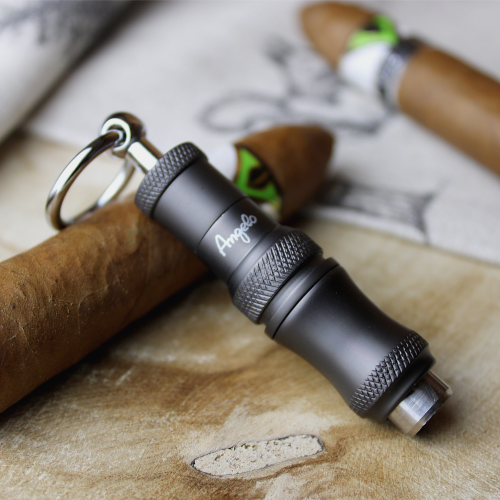 Angelo 2 Sizes Key Ring Punch Cutter - Gunmetal Grey Angelo 2 Sizes Key Ring Punch Cutter - Gunmetal Grey